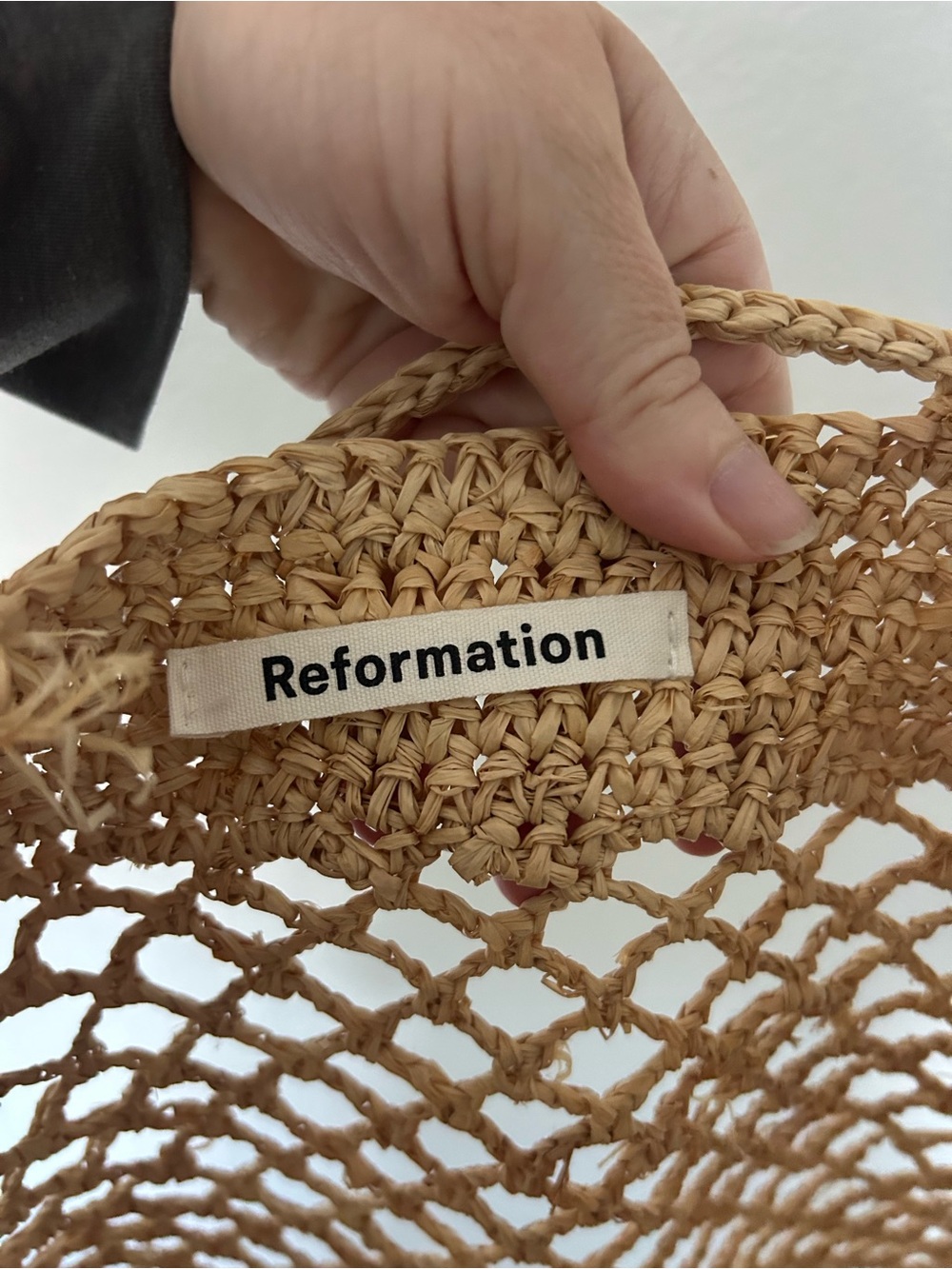 Reformation Woven Tote Bag - Picture 3 of 4